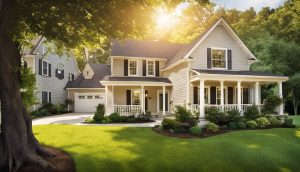 Stunning house with a well-manicured garden, representing the significance of Insurance for Homeowners for safeguarding valuable properties.