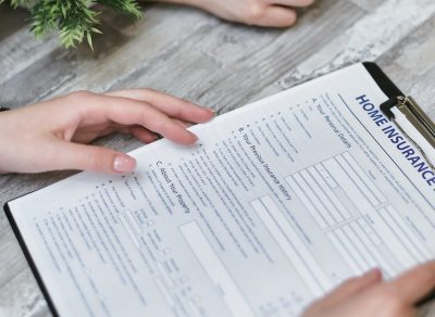 Home insurance application form with a focus on assessing car insurance costs.