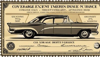 Vintage Car - Coverage Extent of Short Term Insurance